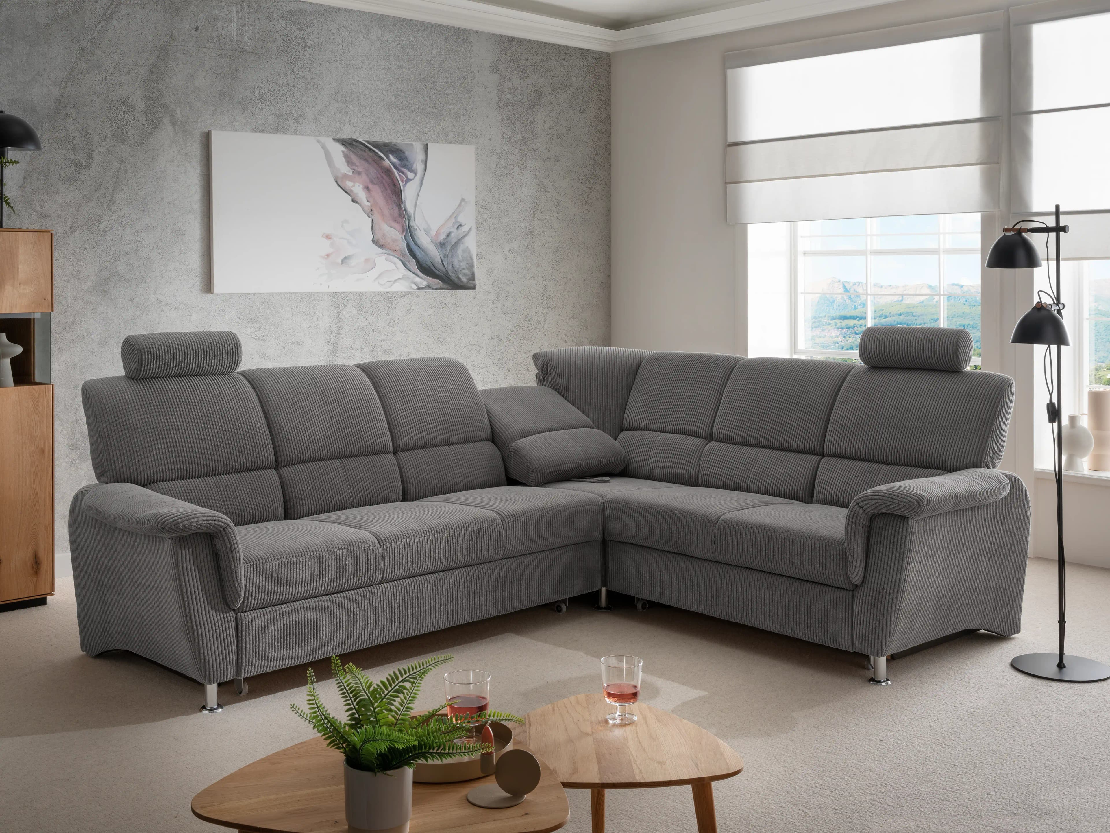 Ecksofa Bulma II | Grau