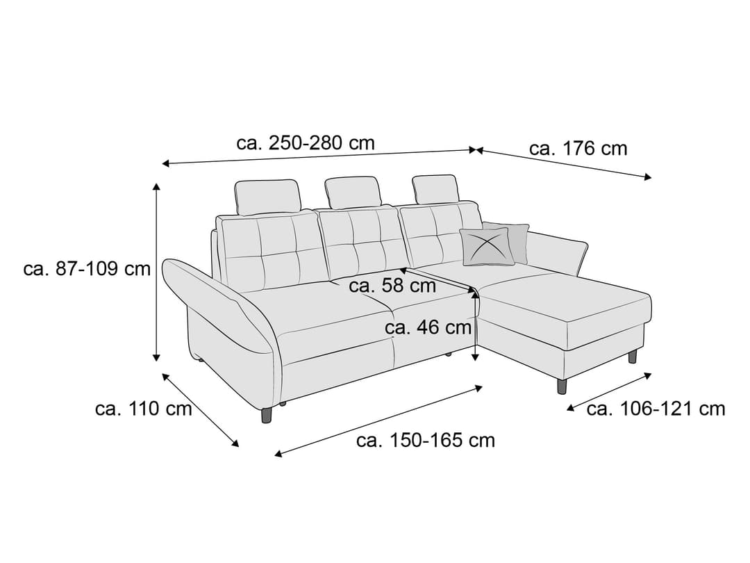 Ecksofa Brandö | Grün