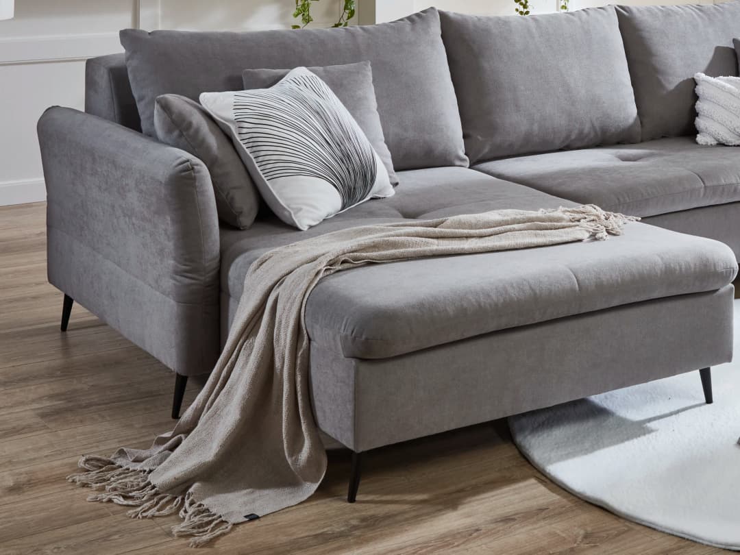 Ecksofa Imanuel | Grau