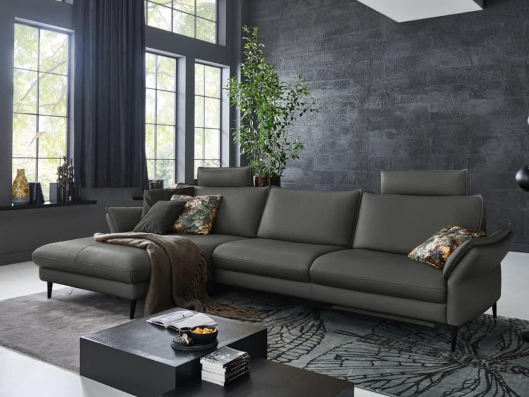 Ecksofa Haeta | Grau