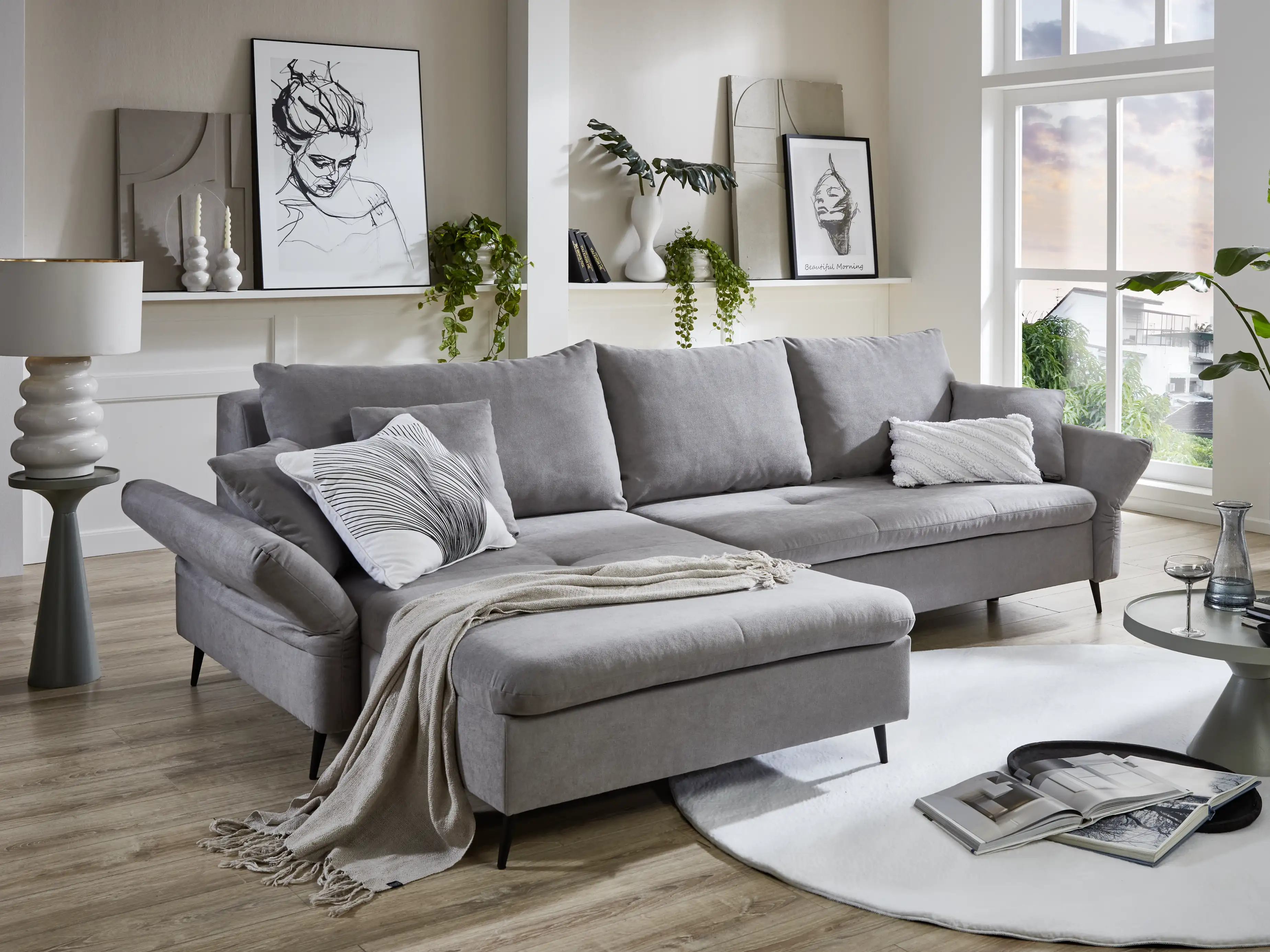 Ecksofa Imanuel | Grau