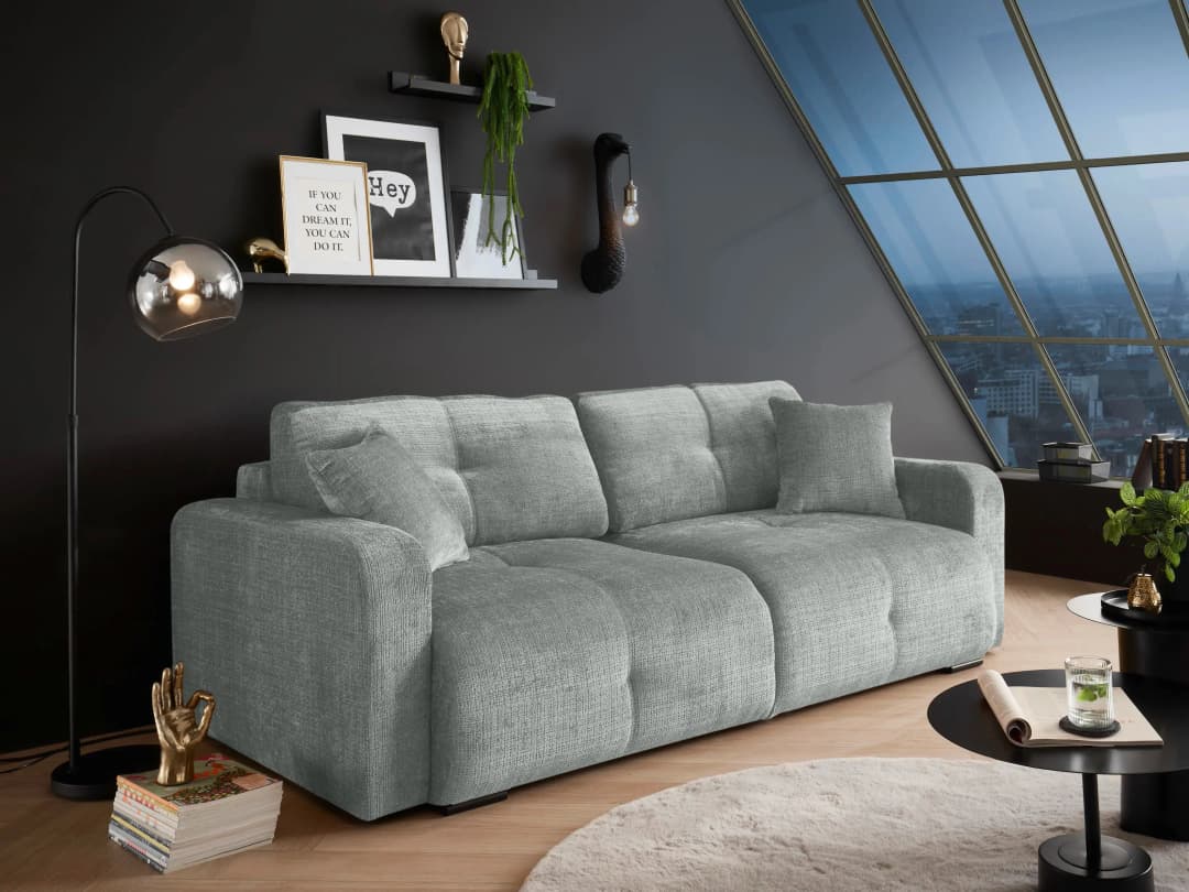 Schlafsofa Bully | Grau