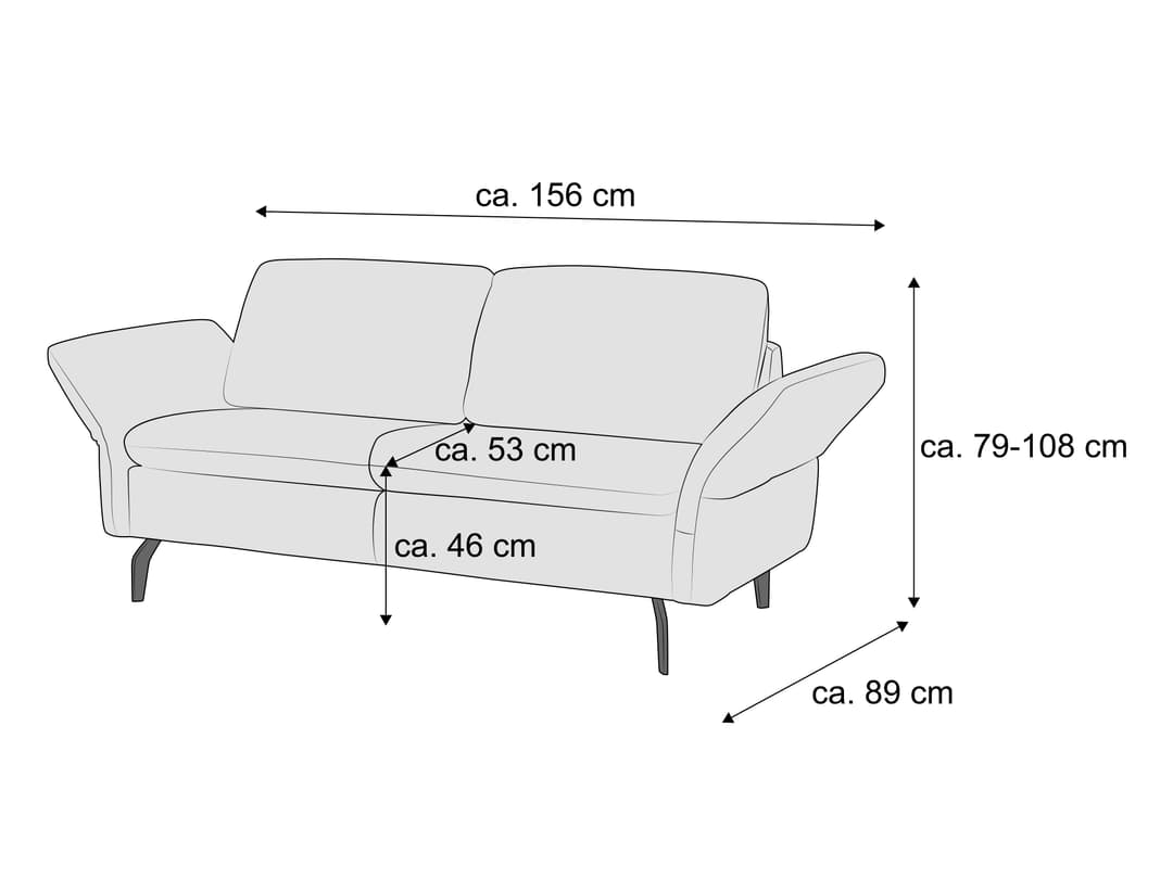 Einzelsofa Grontario III | Grau