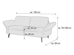 Einzelsofa Grontario III | Grau