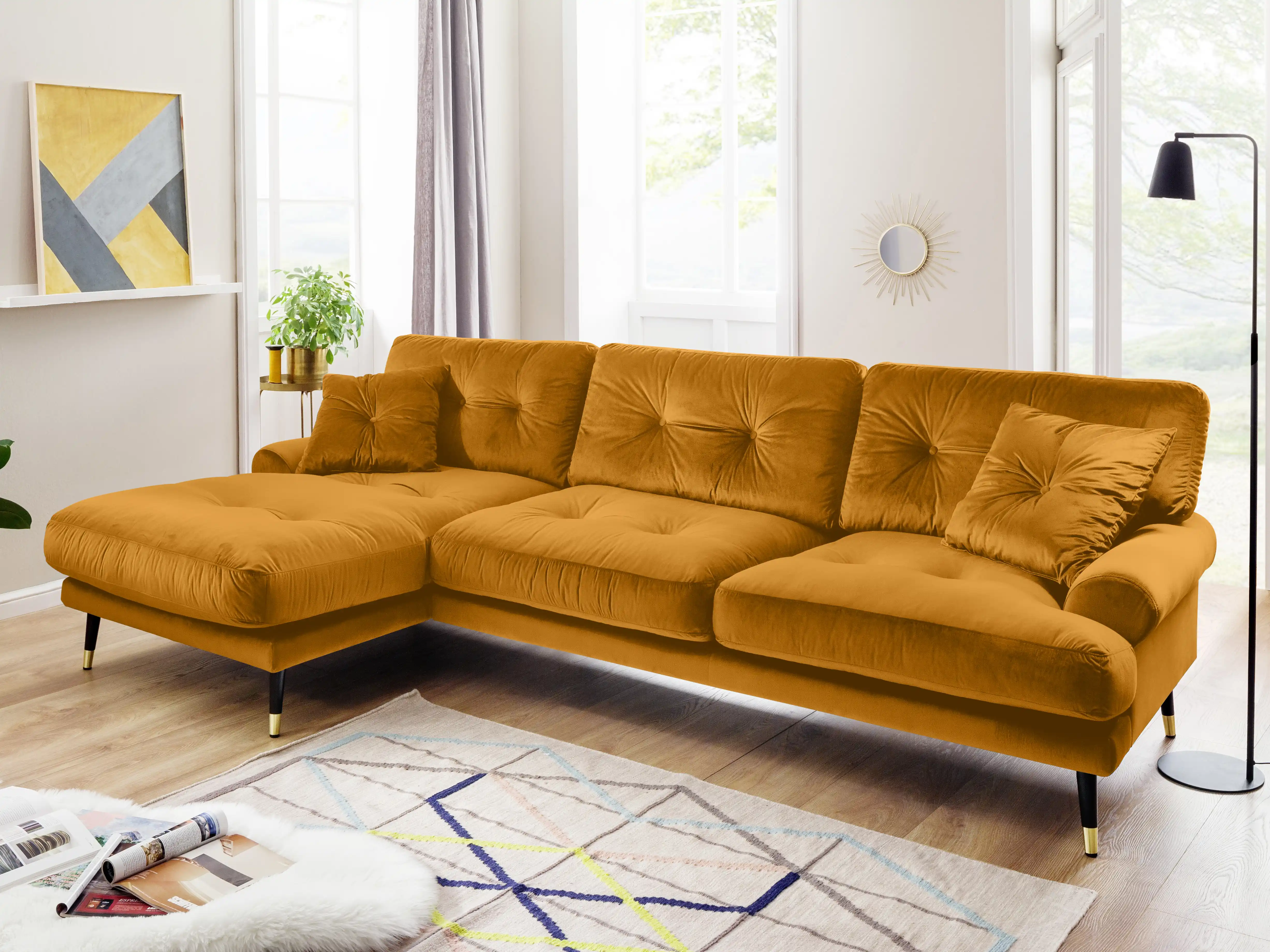 Ecksofa Howard IV | Gelb