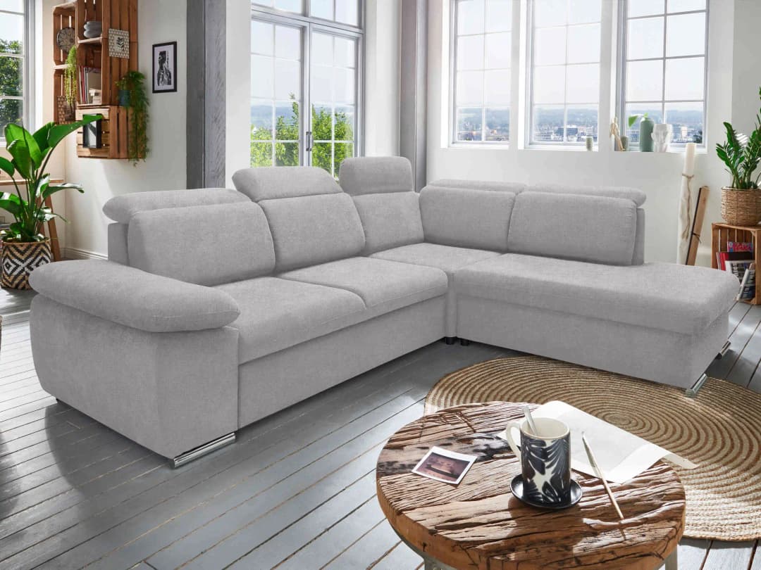 Ecksofa Boris II | Grau