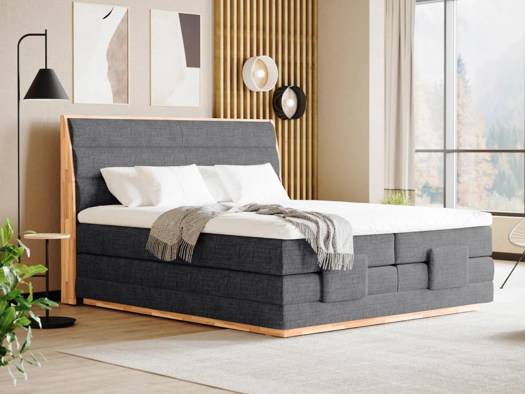 Boxspringbett Callin | Grau