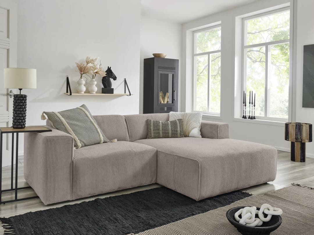 Ecksofa Kaja V | Weiß