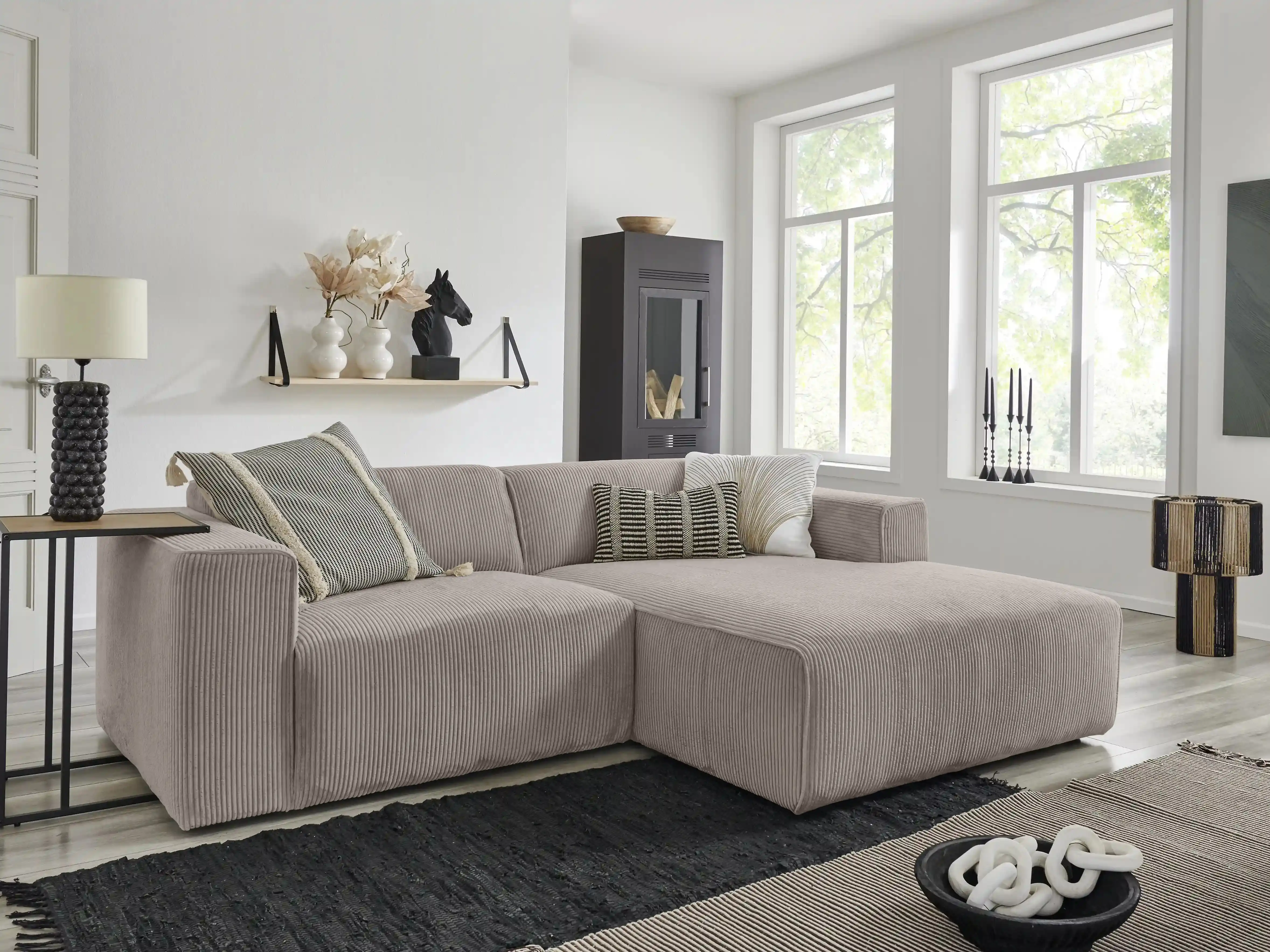 Ecksofa Kaja V | Weiß