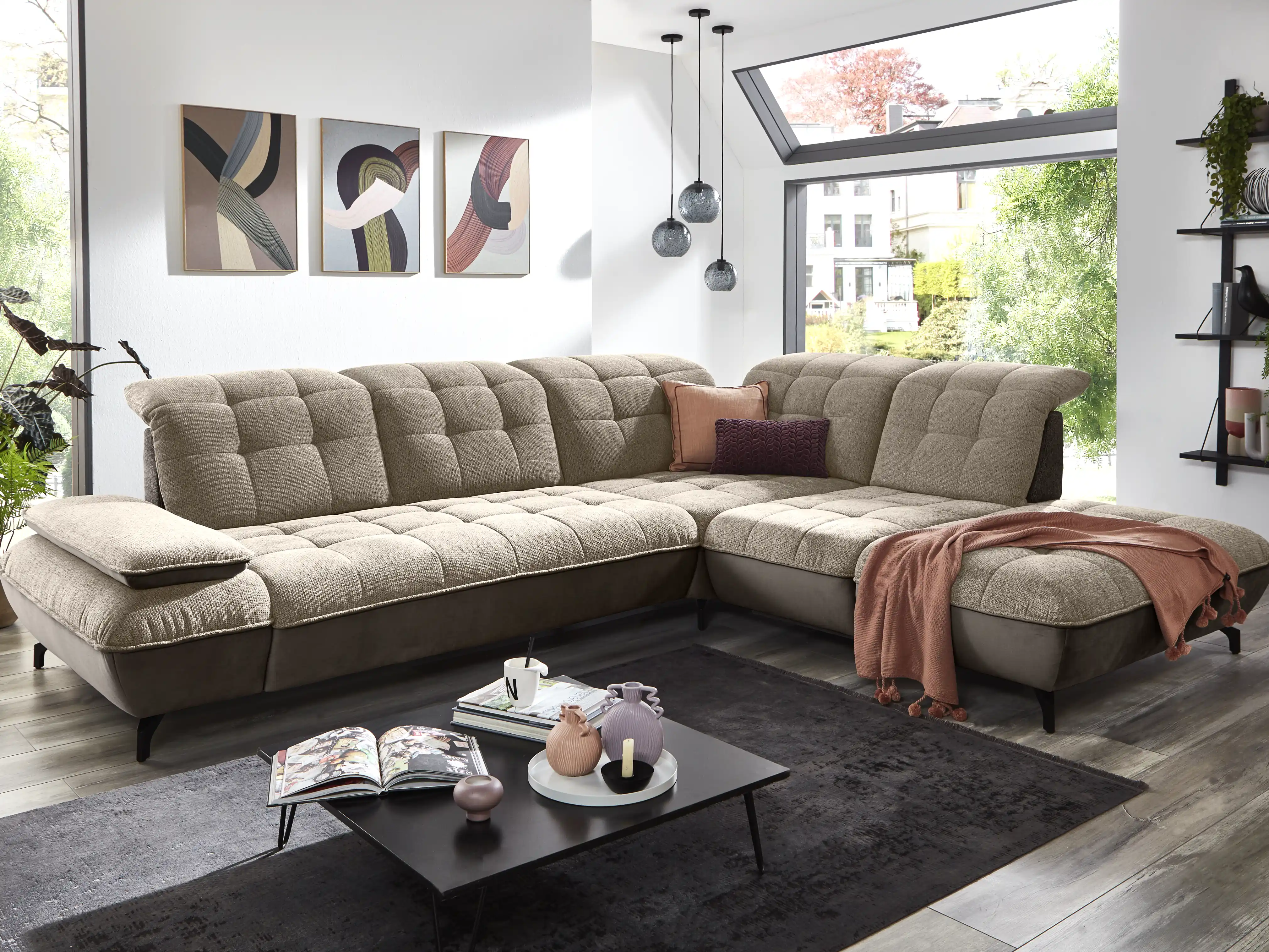 Ecksofa Piero | Braun