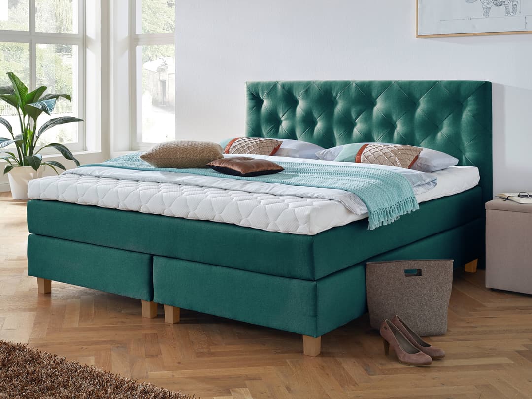 Boxspringbett Salea II | Türkis