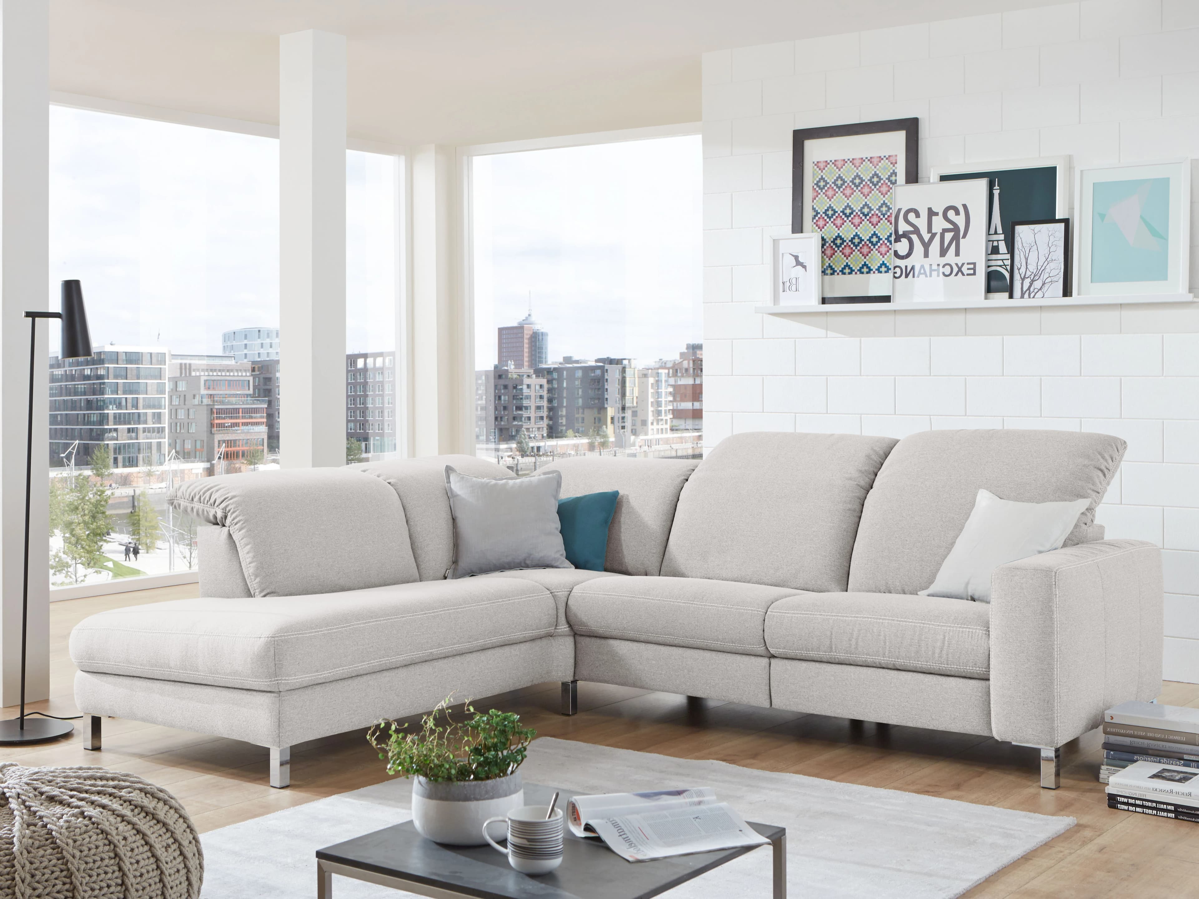 Ecksofa Cabello | Grau