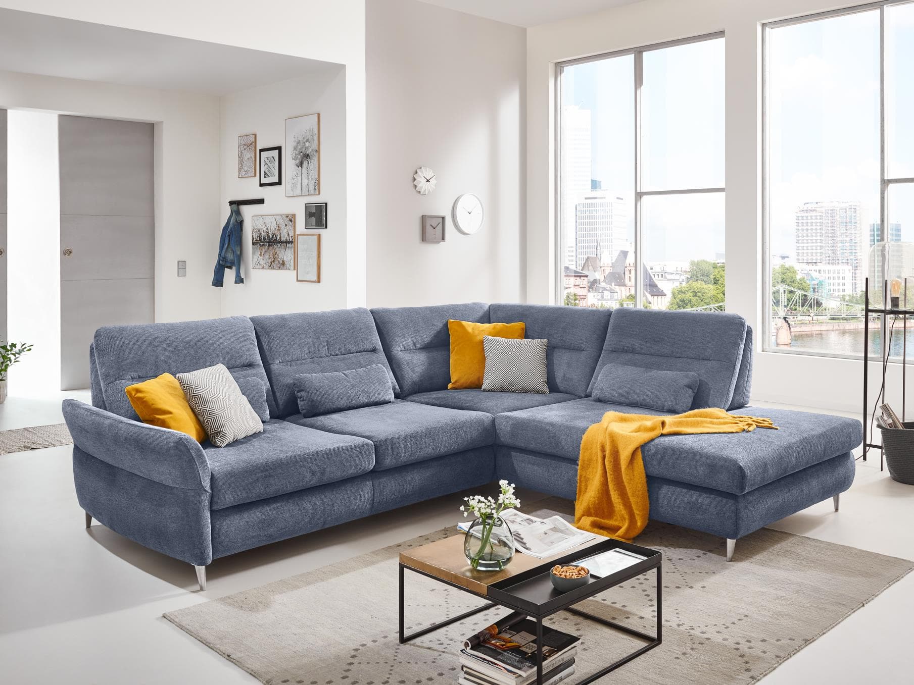 Ecksofa Monno II | Blau