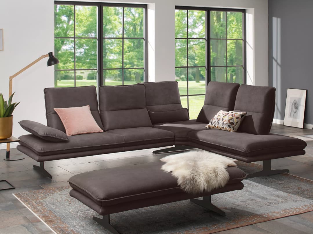 W.Schillig Ecksofa 16777 broadway IV | Braun