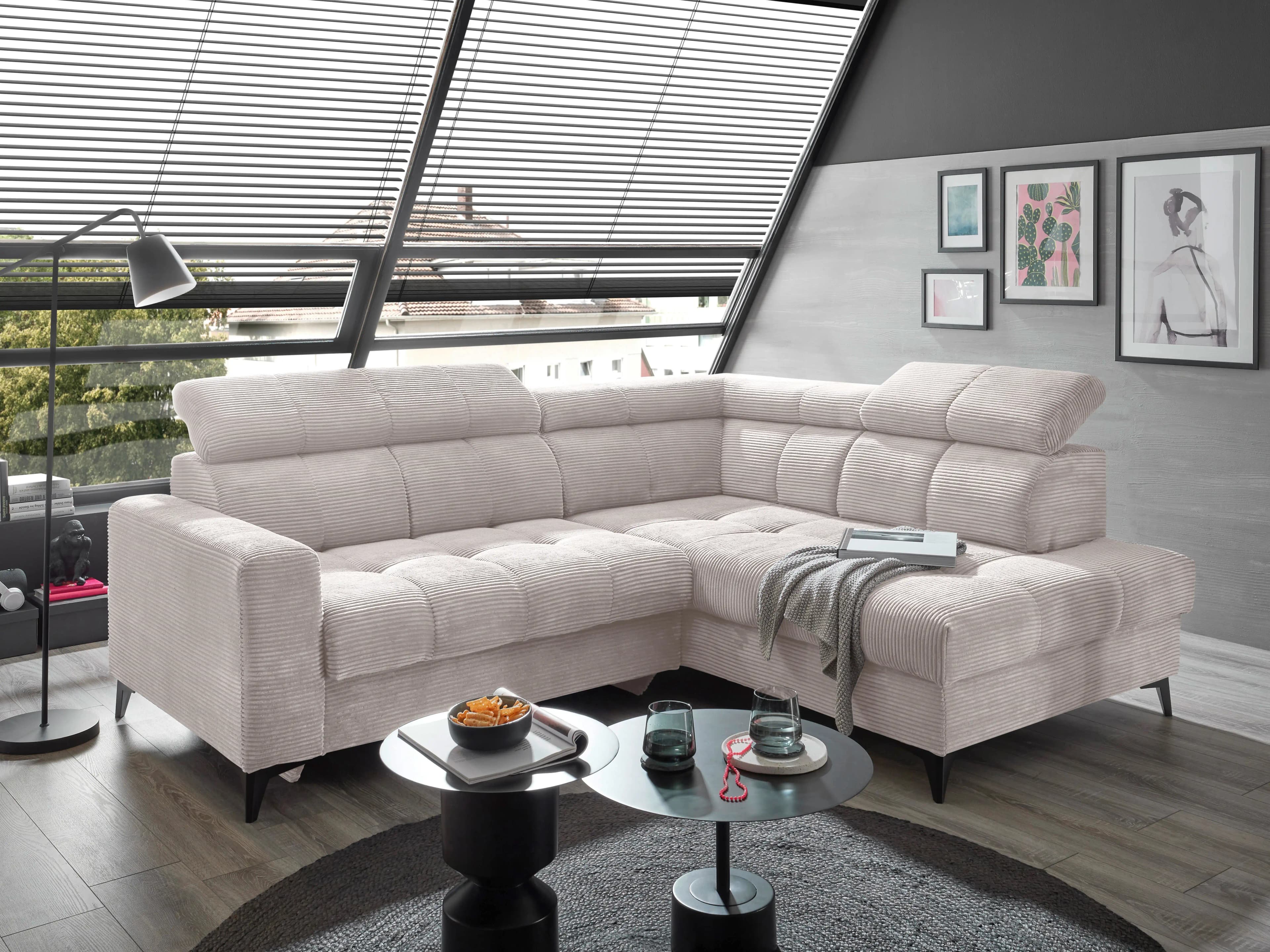 Ecksofa Bill | Grau