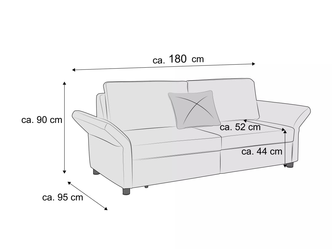 Schlafsofa Penta V | Beige
