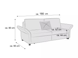Schlafsofa Penta V | Beige