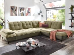 Ecksofa Piero Bett | Grün