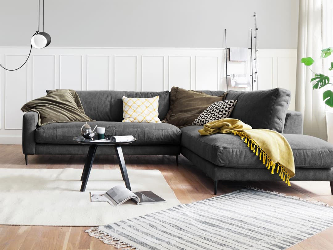 Ecksofa Cortino | Grau
