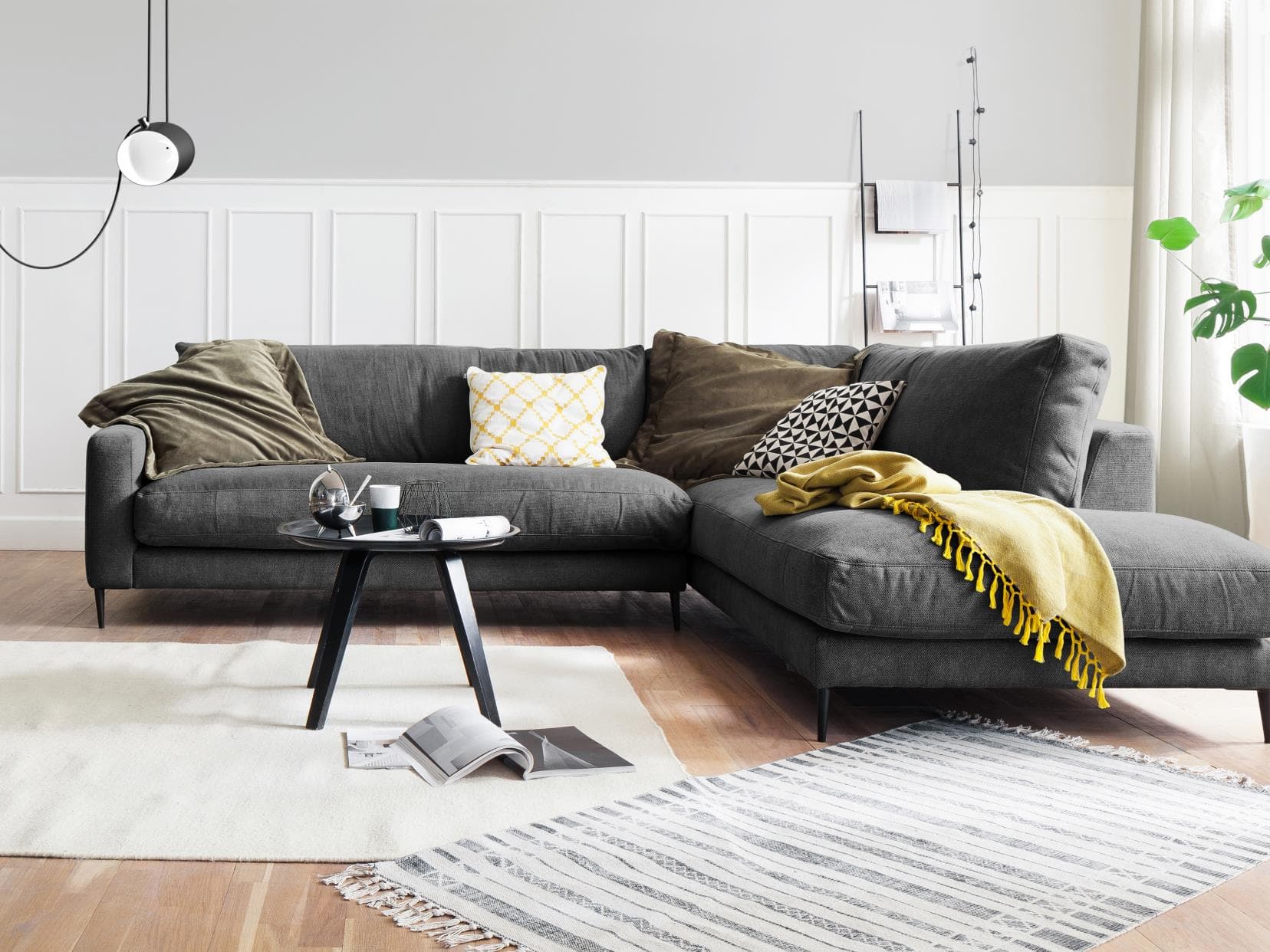 Ecksofa Cortino | Grau