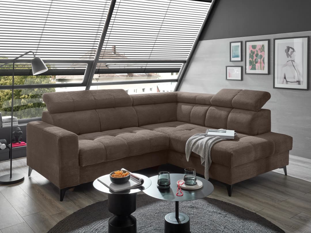 Ecksofa Bill | Braun