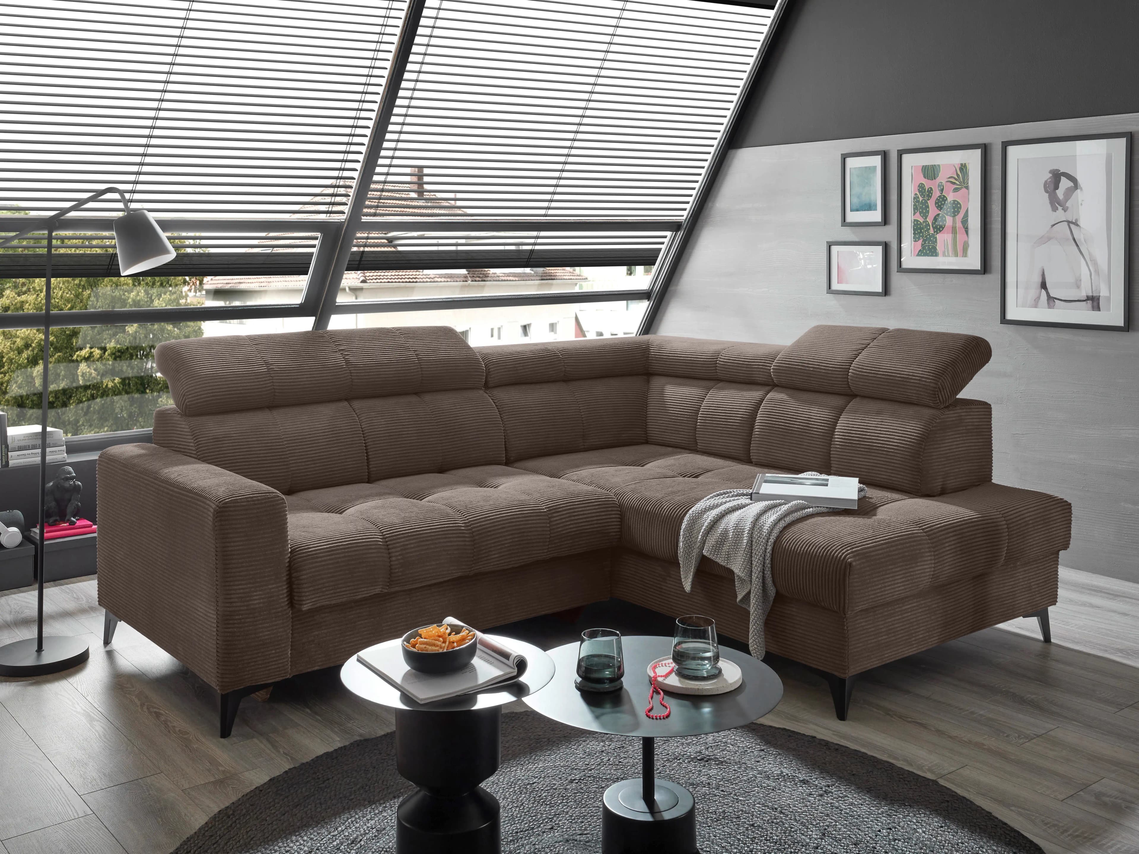 Ecksofa Bill | Braun