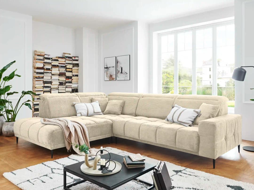 Ecksofa Irun V | Weiß