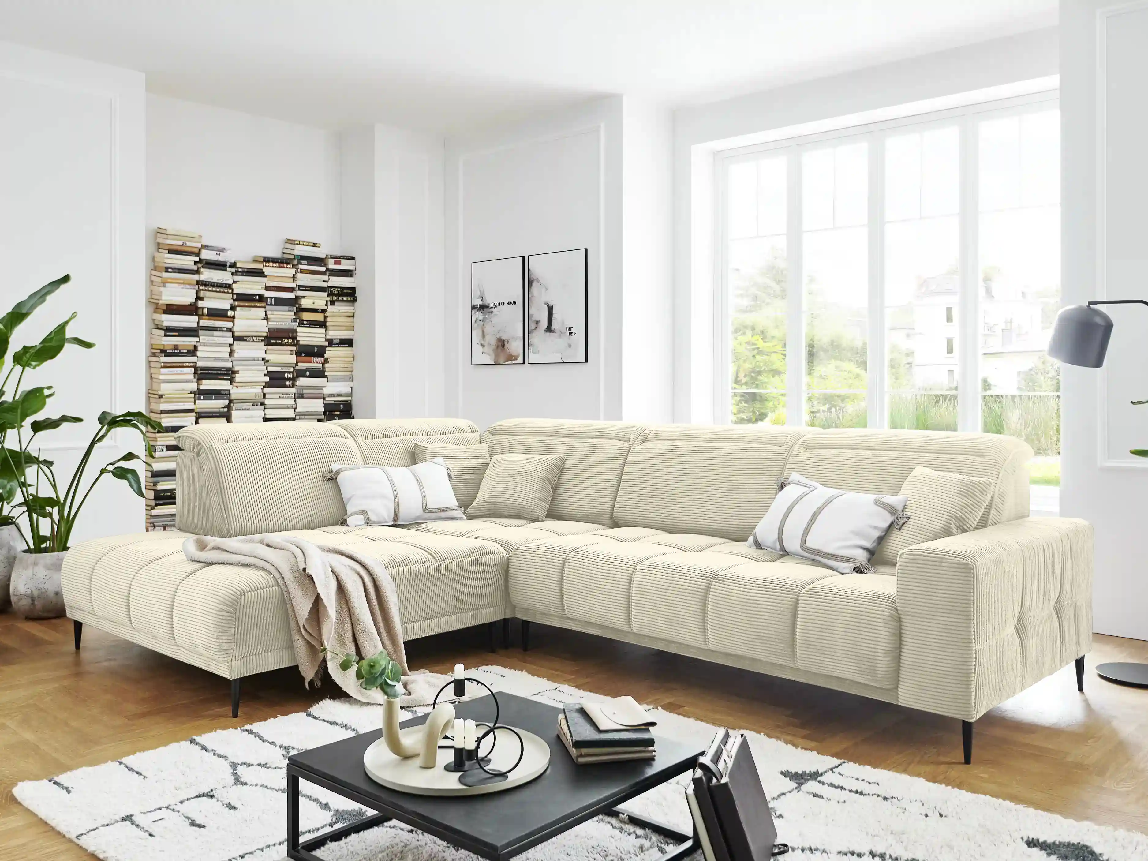 Ecksofa Irun V | Weiß
