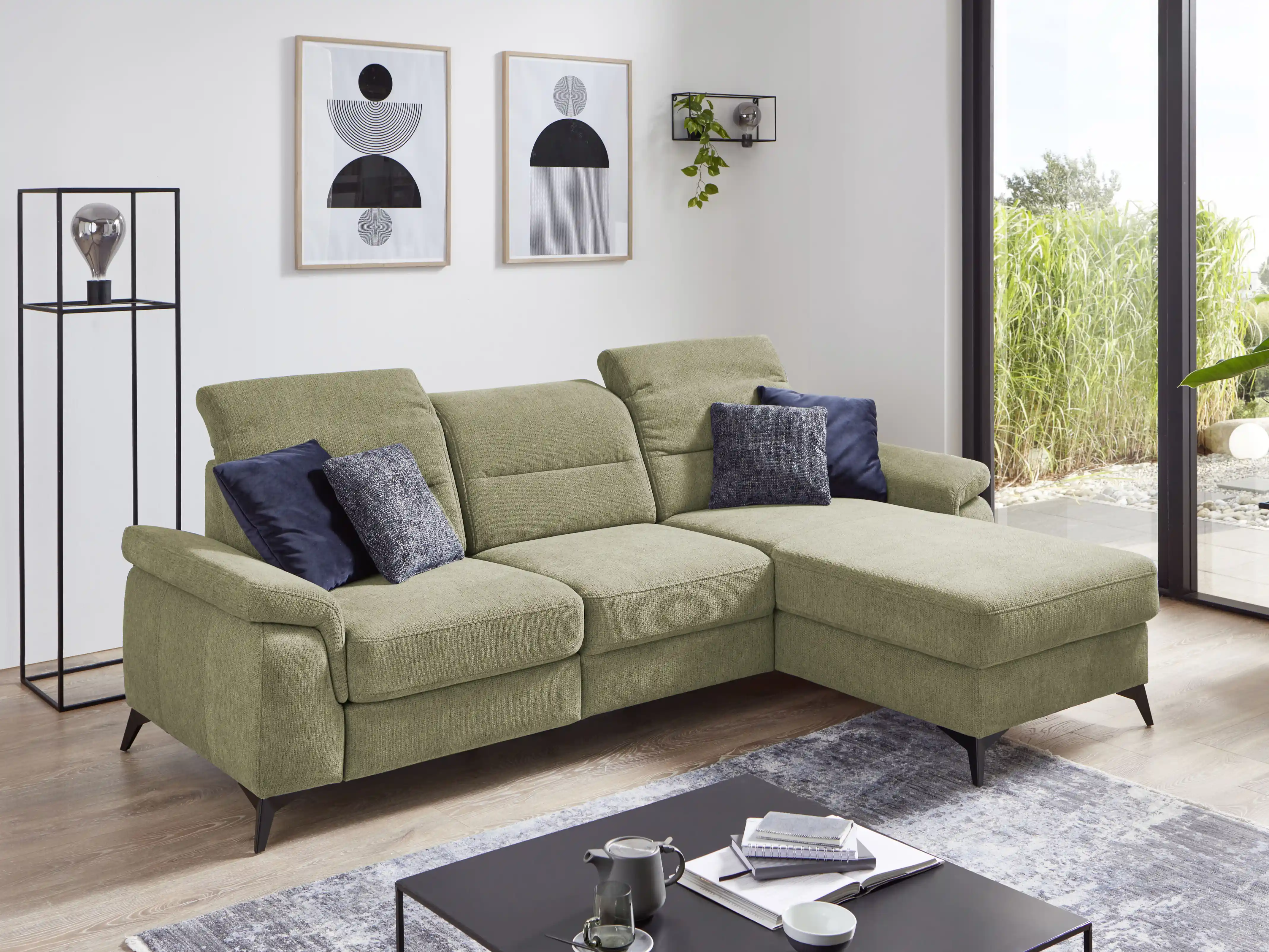 Ecksofa Samber | Grün