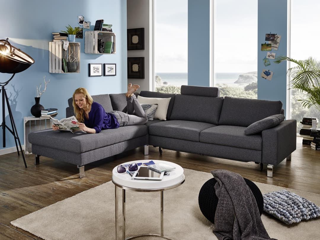 Ecksofa Cabianca | Grau