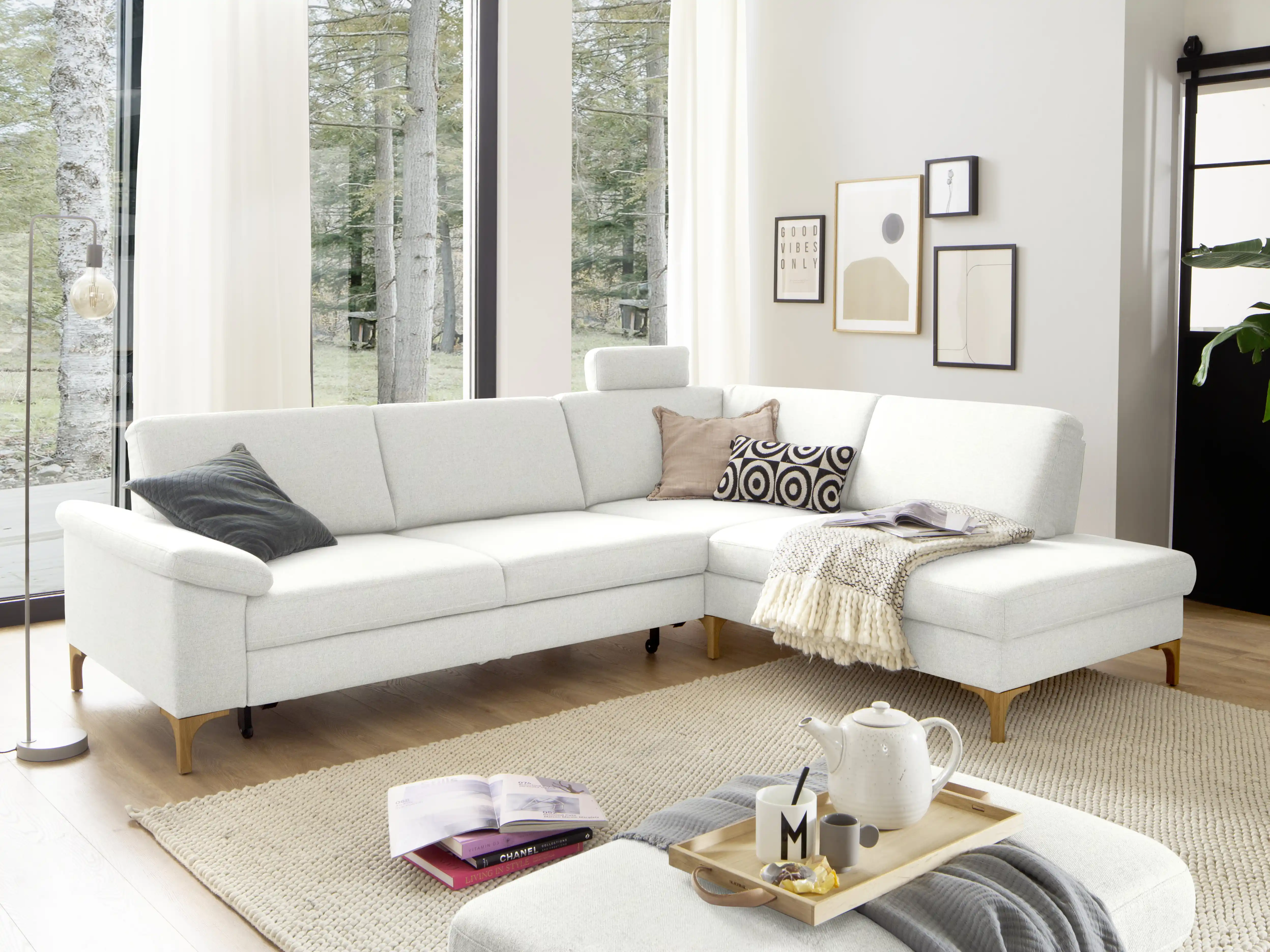 Ecksofa Cavriana VIII | Weiß