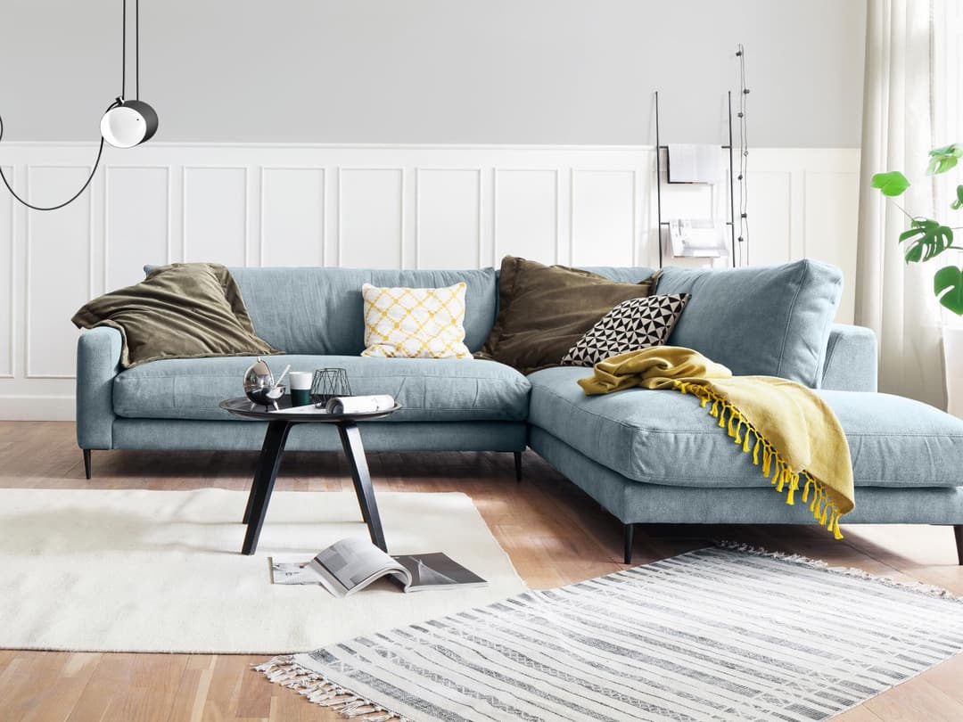 Ecksofa Cortino | Blau