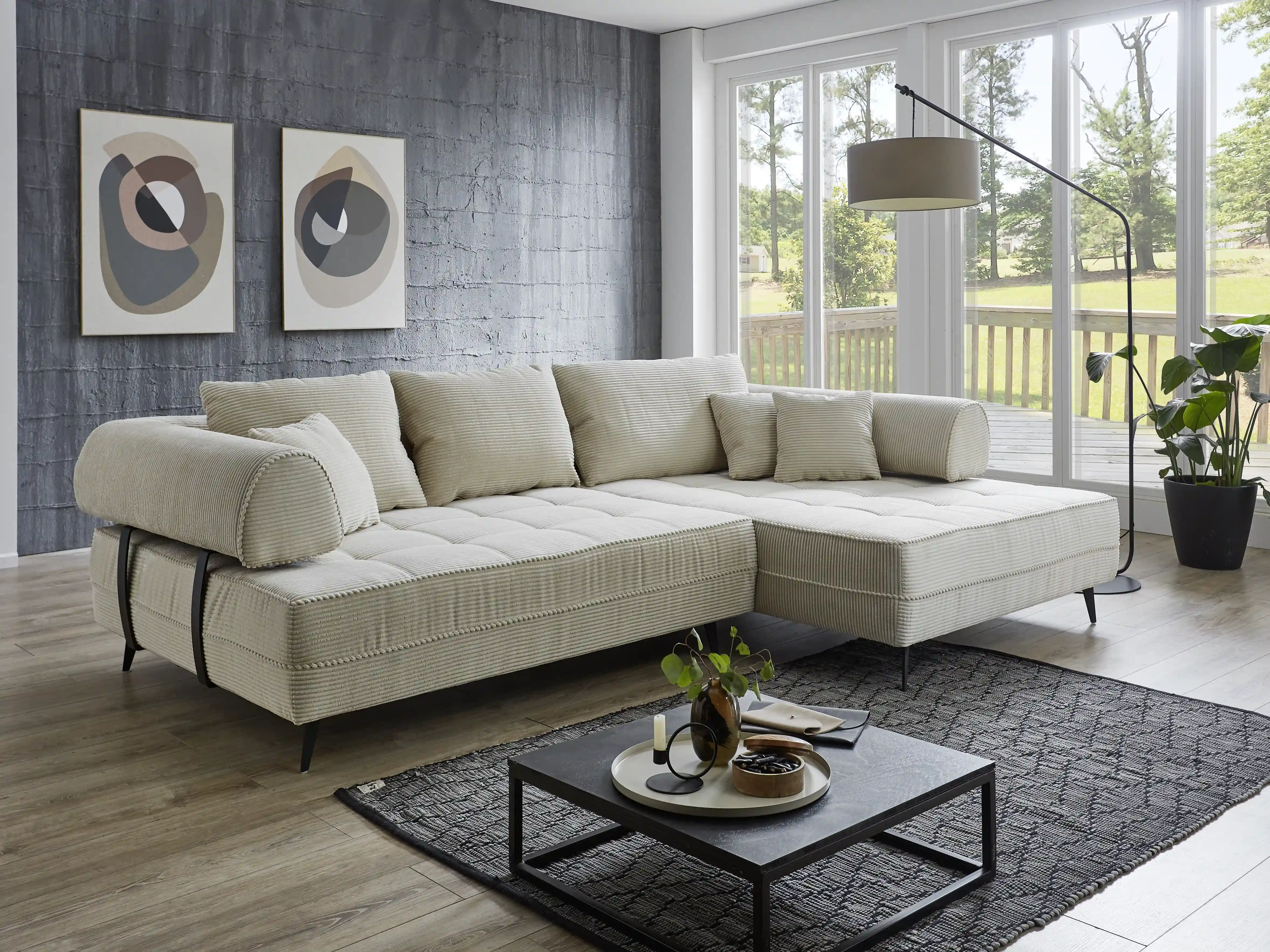 Ecksofa India II | Beige
