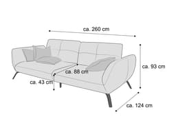 Einzelsofa Paola III | Orange