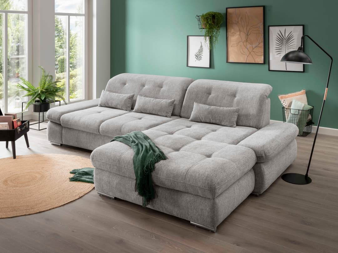 Ecksofa Bryenne | Grau