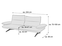 Koinor Einzelsofa Caio | Grau