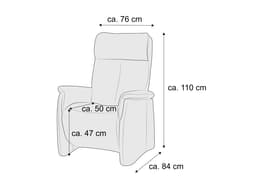 Relaxsessel Palmira | Grau