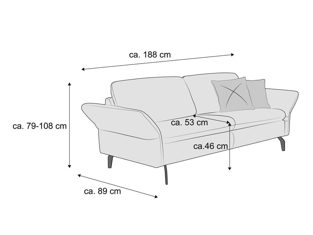 Einzelsofa Grontario II | Beige