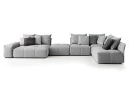 Wohnlandschaft Delinda | Grau