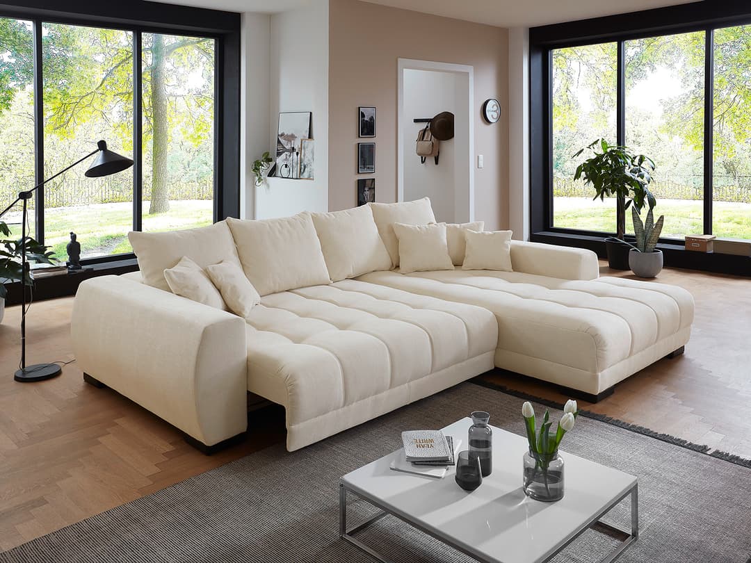 Ecksofa Ilean II | Grau