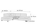 Ecksofa Murcia II | Braun 4