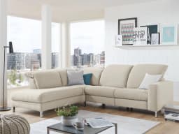Ecksofa Cabello | Weiß