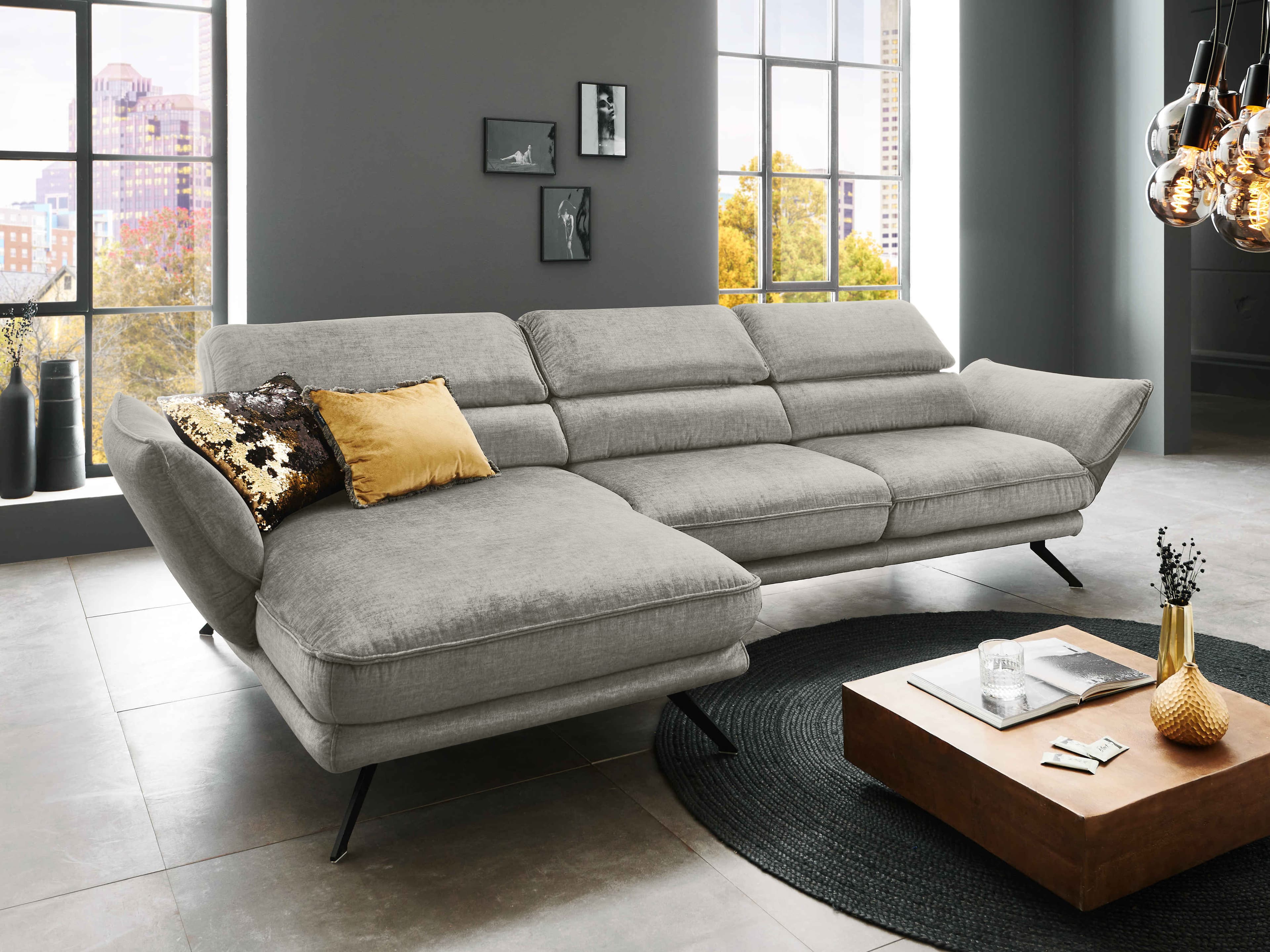 Ecksofa Huscania II | Grau