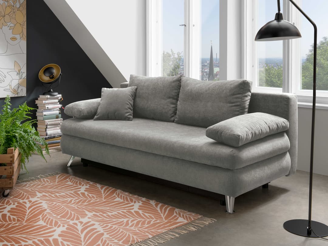 Schlafsofa Beal | Grau