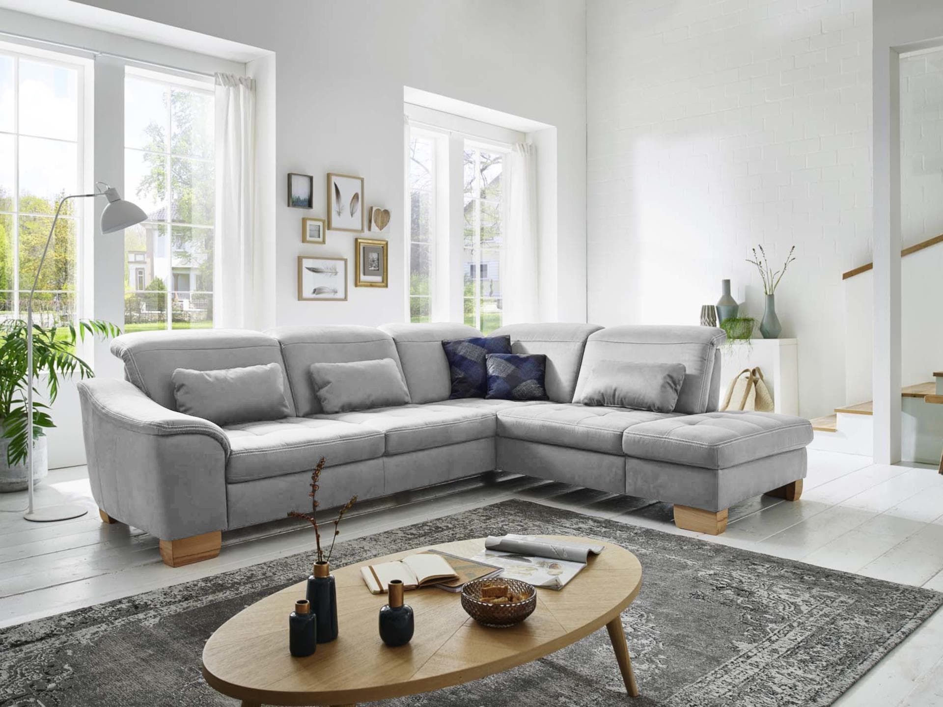 Ecksofa Preggio II | Grau