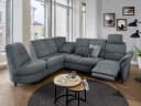 Ecksofa Borken | Grau