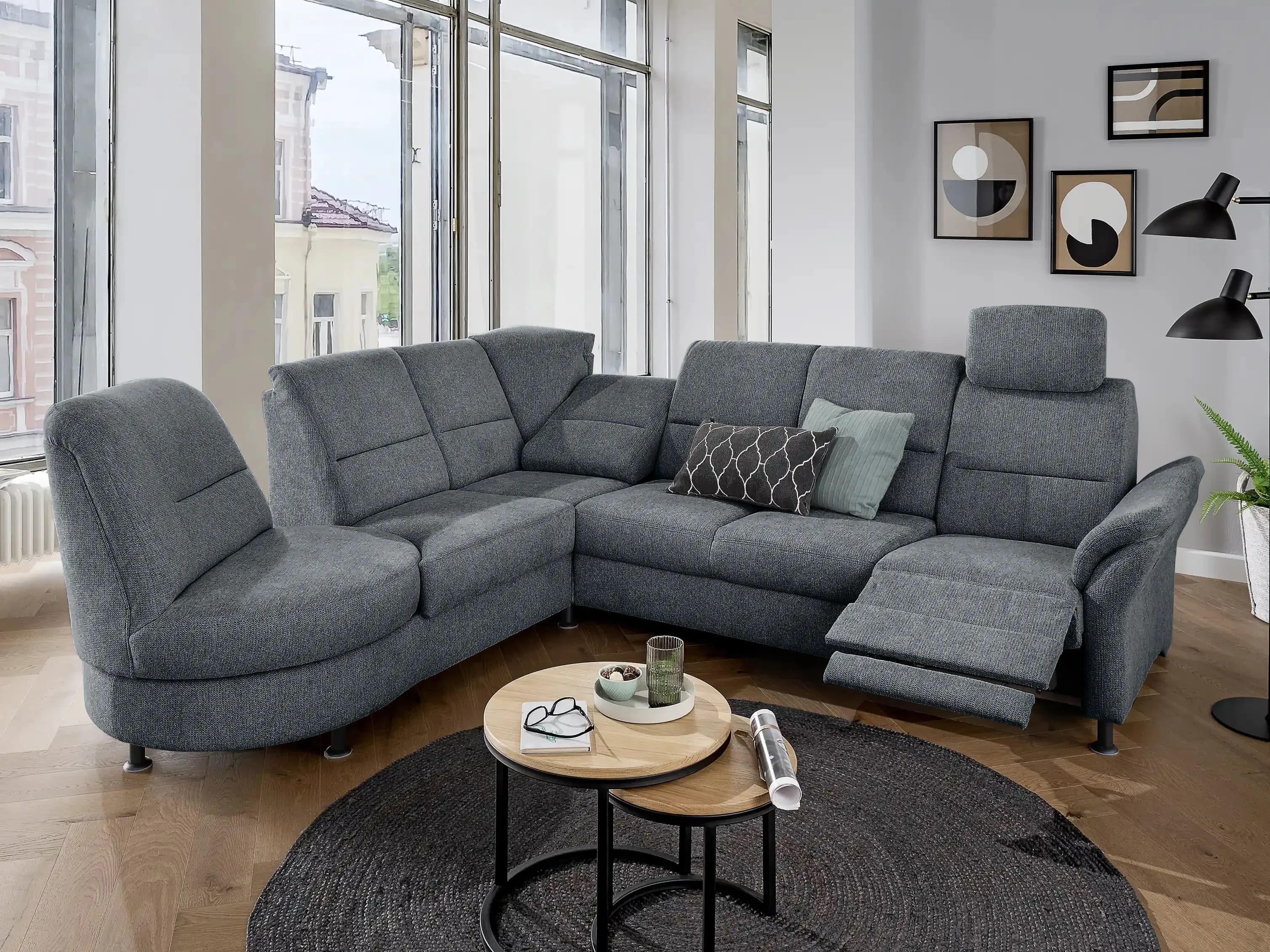Ecksofa Borken | Grau