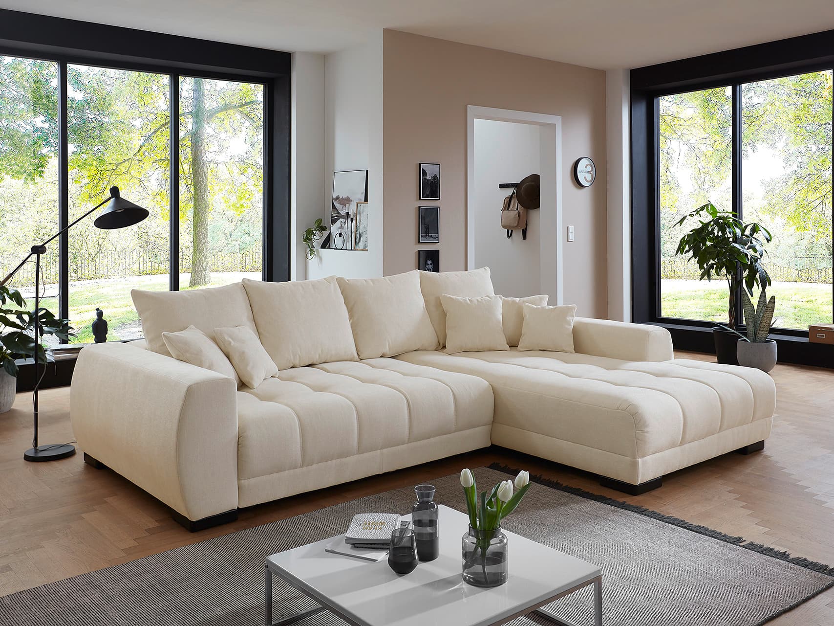Ecksofa Ilean II | Weiß