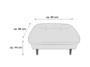 Polsterhocker Hunter V | Grau 4