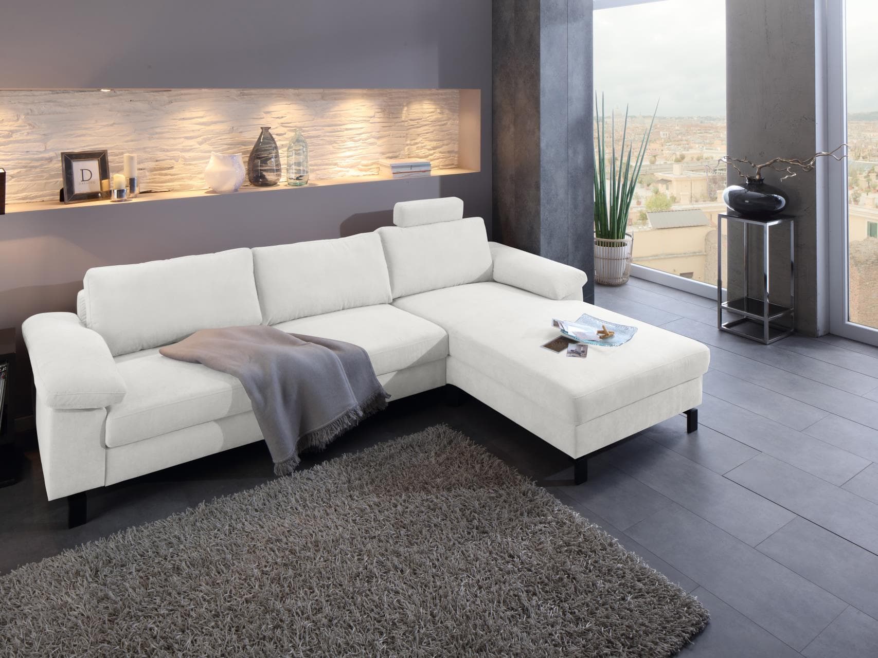 Ecksofa Cabianca IX | Weiß